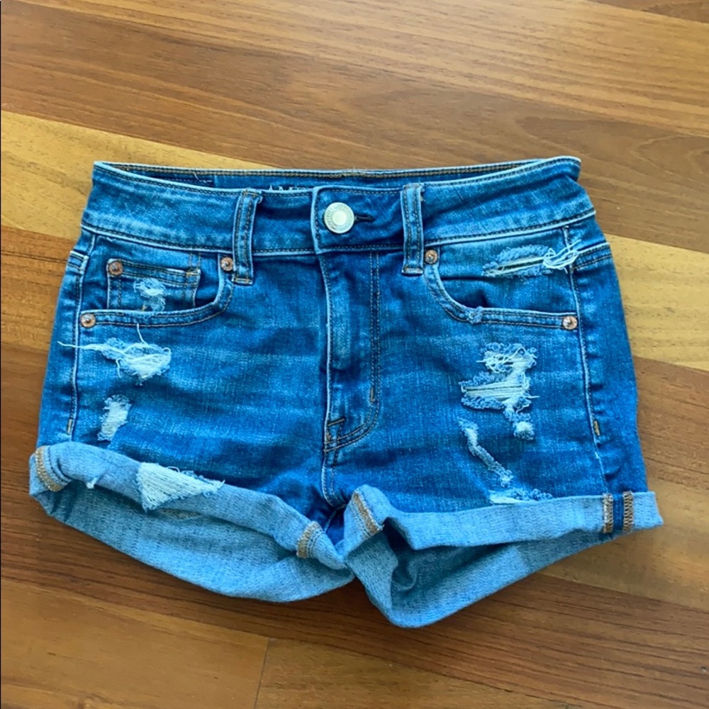 American Eagle Ripped Jean shorts